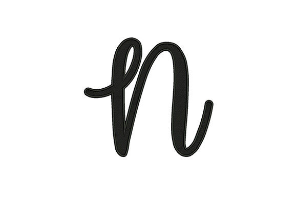 Alphabet N: A Versatile Embroidery Design for Apparel