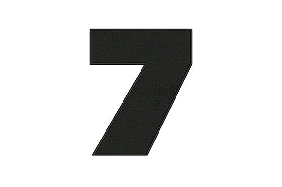 Bold Number 7: A Standout Design for Back to School