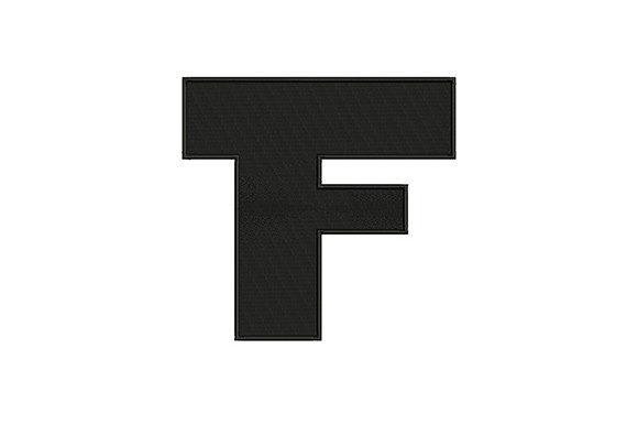 Charming Letter F for Personalized Embroidery