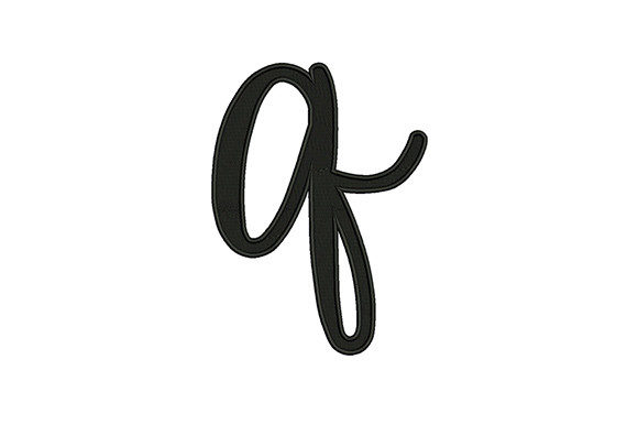 Charming Lower Case Alphabet Q for Gifts