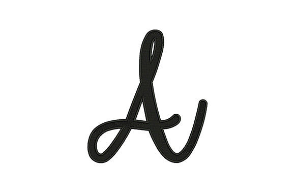 Elegant Alphabet a for Personalized Embroidery