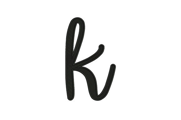 Elegant Lower Case Alphabet K for Creative Projects
