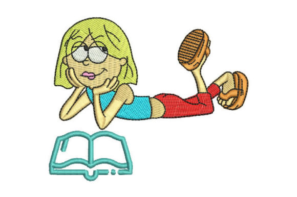 Girl Studying: A Charming Back-to-School Embroidery