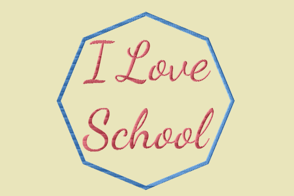 I Love School: A Charming Addition to Your Embroidery Projects