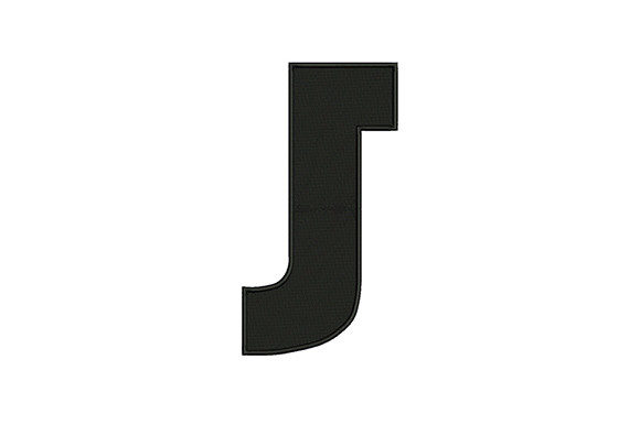 Letter J: A Versatile Embroidery Design for Your Shop
