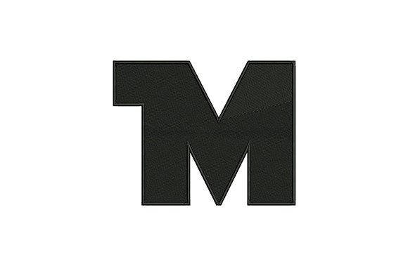 Letter M: A Versatile Embroidery Design for Small Business Merch