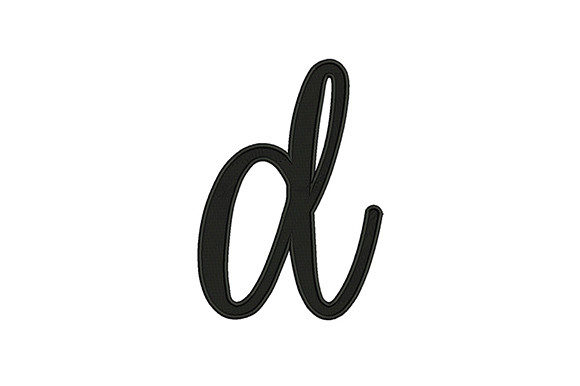 Lower Case Alphabet D: A Versatile Embroidery Design