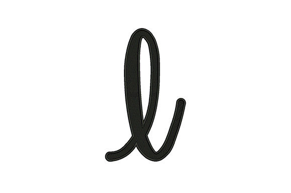 Lower Case Alphabet L: A Versatile Embroidery Design