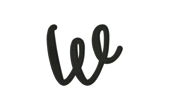 Lower Case Alphabet W: A Versatile Embroidery Design