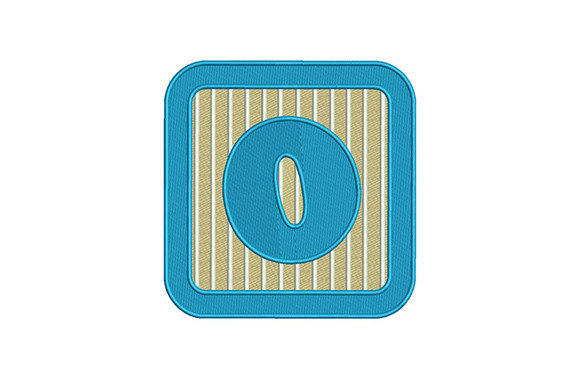 Number Zero: A Versatile Embroidery Design