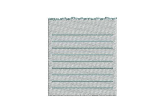 Ripped Piece of Paper Embroidery Design