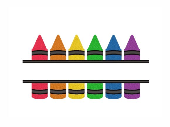 Split Pencils: A Playful Back-to-School Embroidery Design