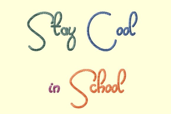 Stay Cool in School: A Perfect Back-to-School Embroidery Design