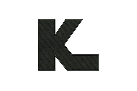 Stitching Success: The Letter K Embroidery Design